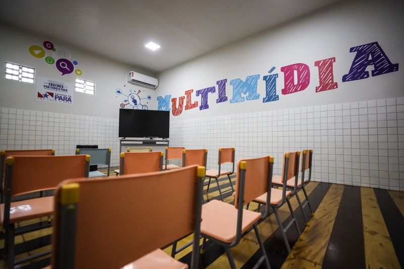 A unidade de ensino dispõe de salas para o maternal I e II, pré-escola I e II, brinquedoteca, enfermaria, entre outros. (Foto: Rodrigo Pinheiro / Ag. Pará)