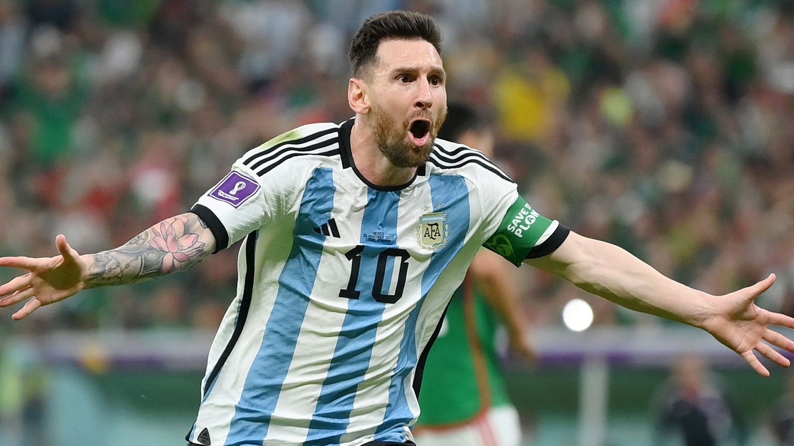 Messi marcou o seu segundo gol na Copa do Mundo 2022. (Foto: Getty Images)