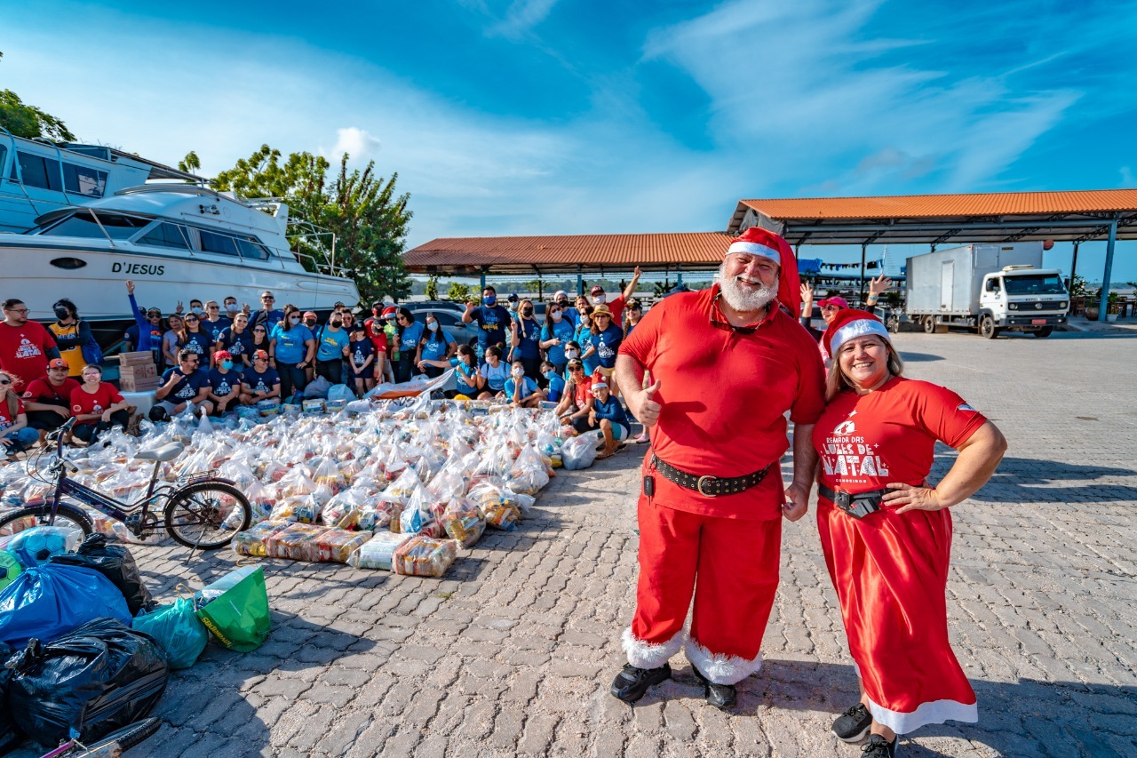 A iniciativa leva a alegria do Natal aos mais necessitados. (Foto: Ascom)