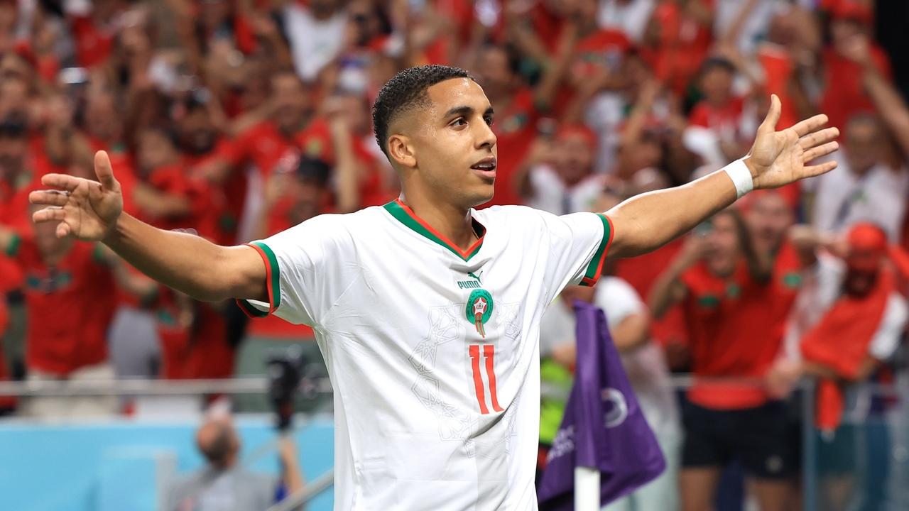 Sabiri marcou, de falta, o primeiro gol de Marrocos na partida. (Foto: FIFA)