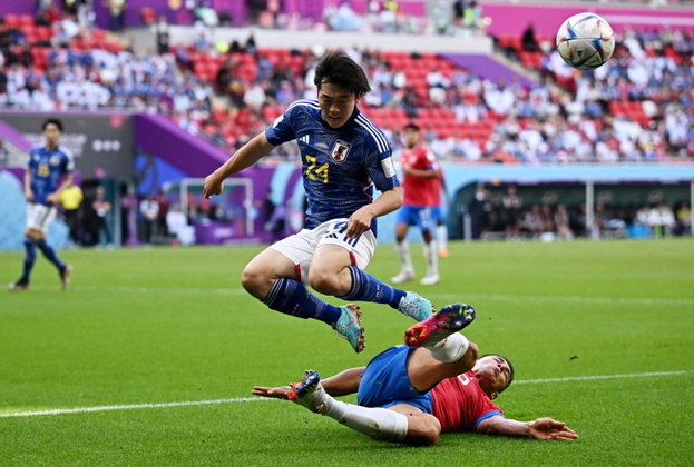 O Japão esbarrou na forte marcação defensiva da Costa Rica. (Foto: AFP)